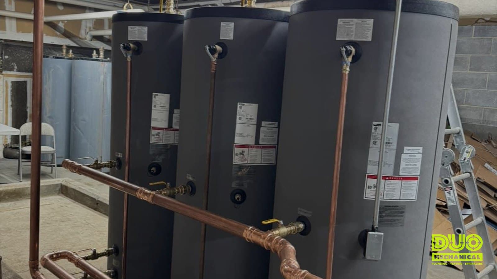 DUO Mechanical boiler installation